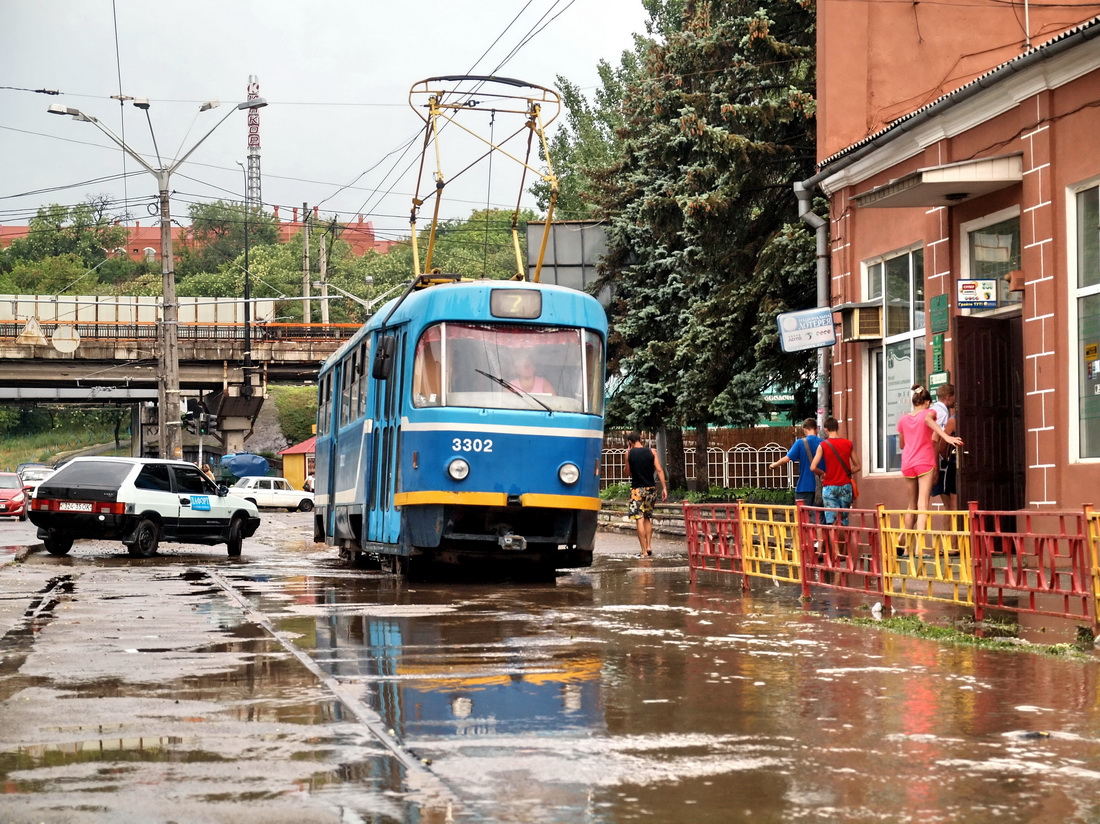Odessza, Tatra T3R.P — 3302; Odessza — Tramway Lines: Peresyp to Tsentrolit