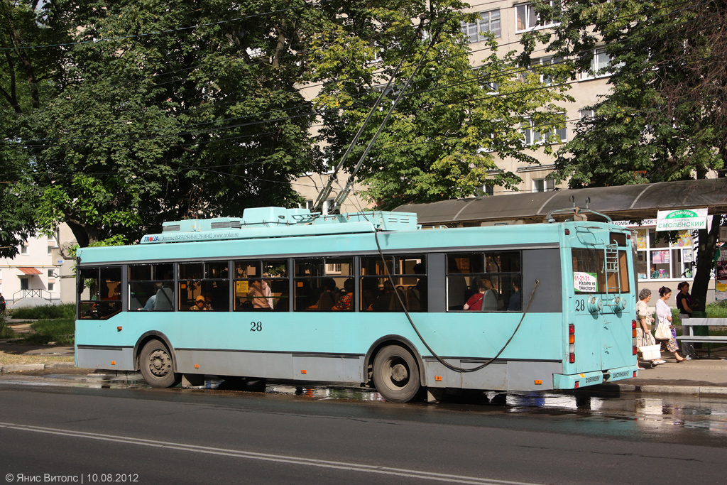 Тверь, Тролза-5275.05 «Оптима» № 28; Тверь — Трамвайные линии: Московский район