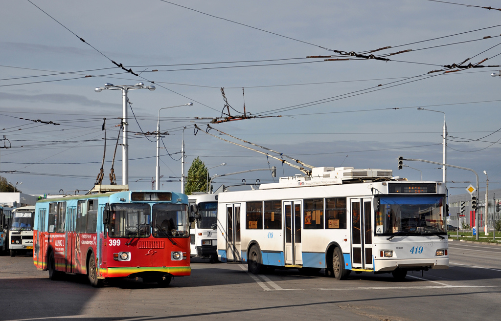 Belgorod, ZiU-682G-016 (012) Nr. 399; Belgorod, Trolza-5275.07 “Optima” Nr. 419