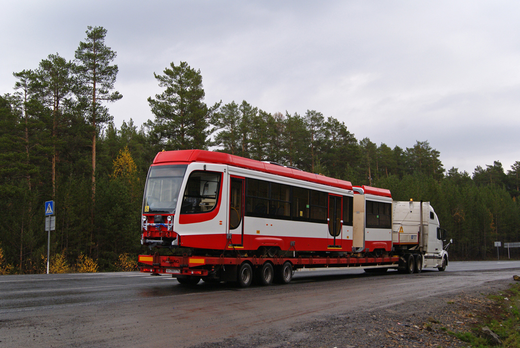 St Petersburg, 71-631-02 Nr. 7400; Ust-Katav — Tram cars for St. Petersburg