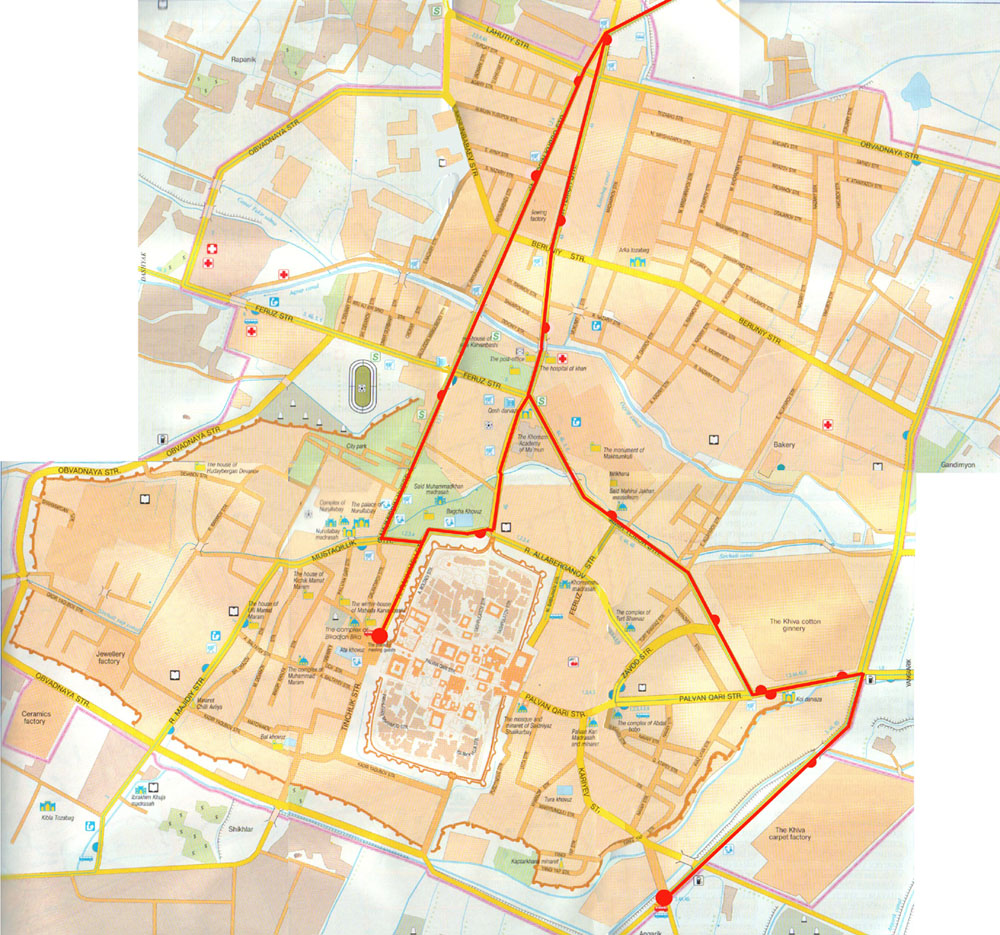 Urgench — Maps