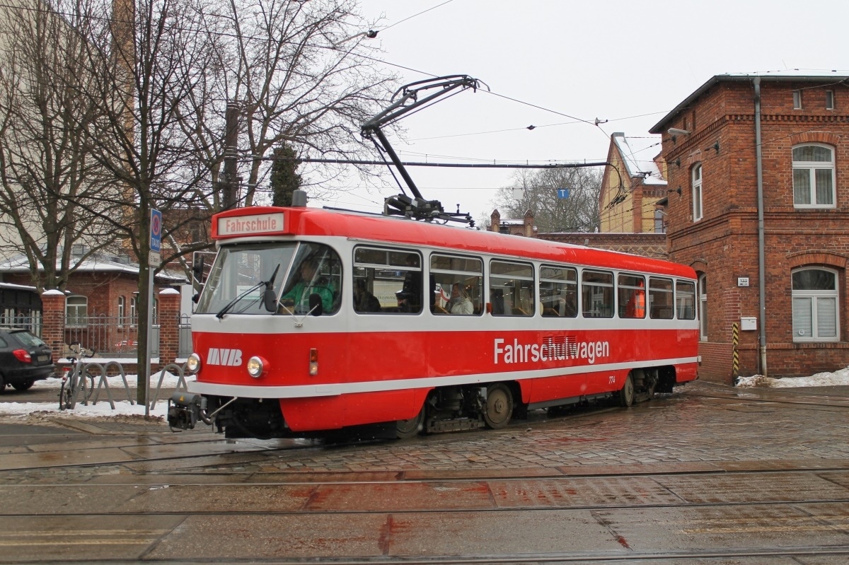 Magdeburg, Tatra T4DM — 774; Magdeburg — Farewell of the Tatra on 27.01.2013 • Tatra-Abschied am 27.01.2013