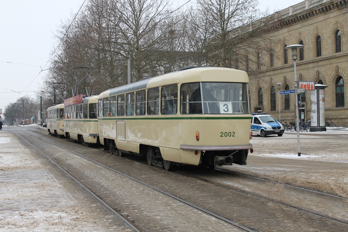 Магдебург, Tatra B4D № 2002; Магдебург — Прощание с Татрами (27.01.2013)