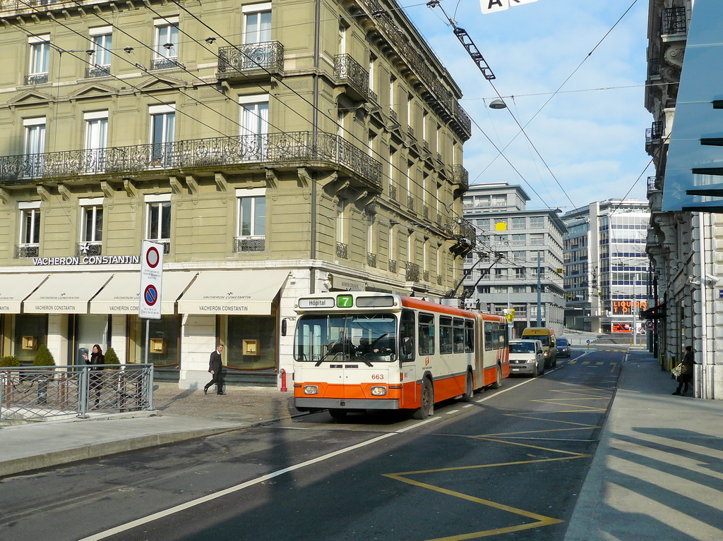 Женева, Saurer/Hess/BBC-SAAS GT 560/620-25 № 663