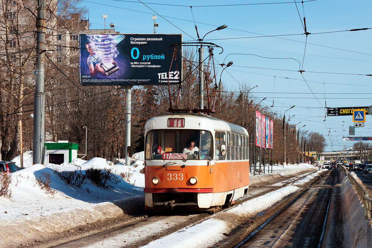 Tver, Tatra T3SU # 333; Tver — Streetcar lines: Moskovsky District