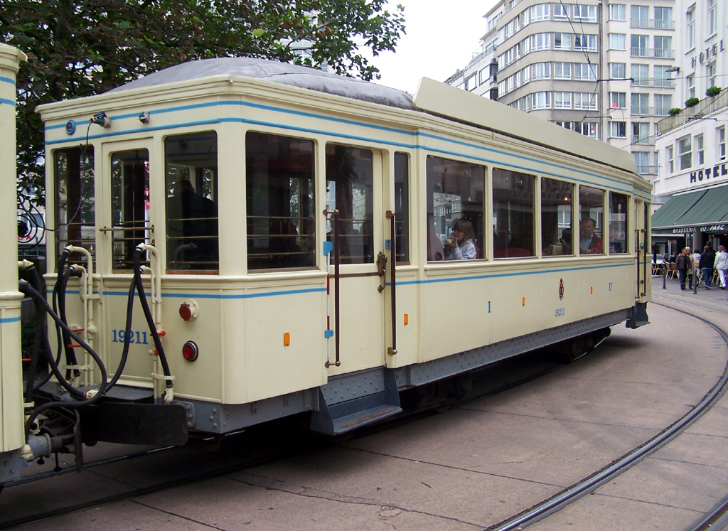 Береговой трамвай, SNCV Standard деревянное прицепной № 19211