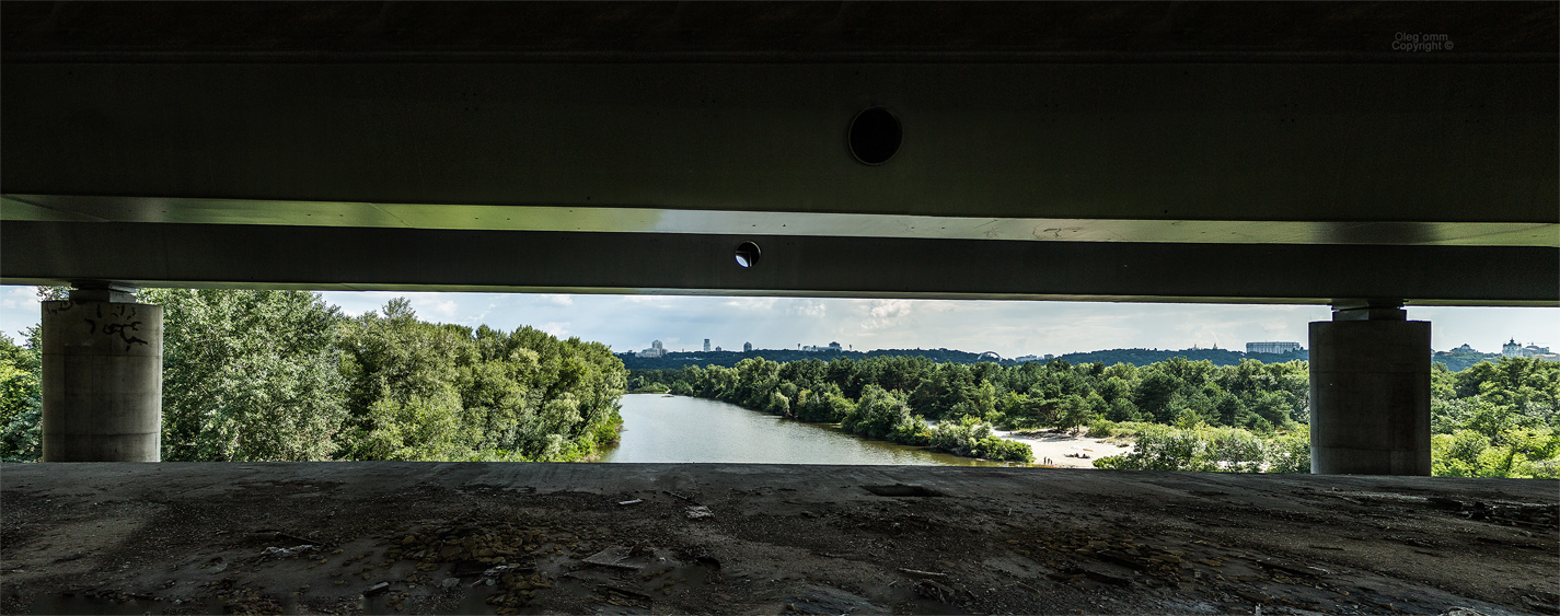 Kyiv — Construction of Podilsko-Voskresenskyi bridge