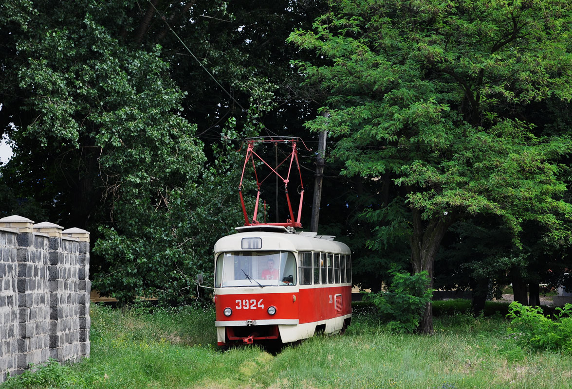 Donetsk, Tatra T3SU № 3924; Donetsk — Tram line to Mushketovo station