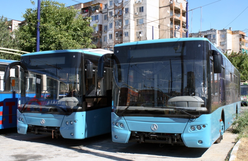 Pazardzhik, LAZ E183A1 # 20; Pazardzhik, LAZ E183A1 # 23; Pazardzhik — Delivery of new trolleybuses LAZ — July-September 2013