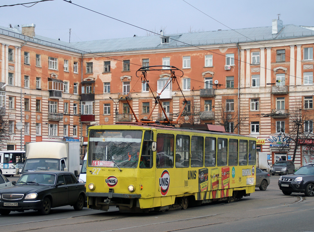 Тверь, Tatra T6B5SU № 27; Тверь — Трамвайные линии: Московский район