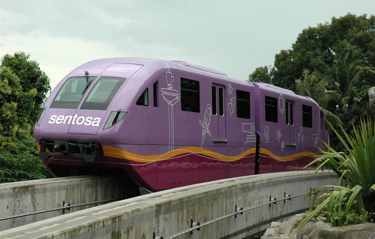 Сингапур, Hitachi Small series № purple; Сингапур — Транспортный монорельс Sentosa Express