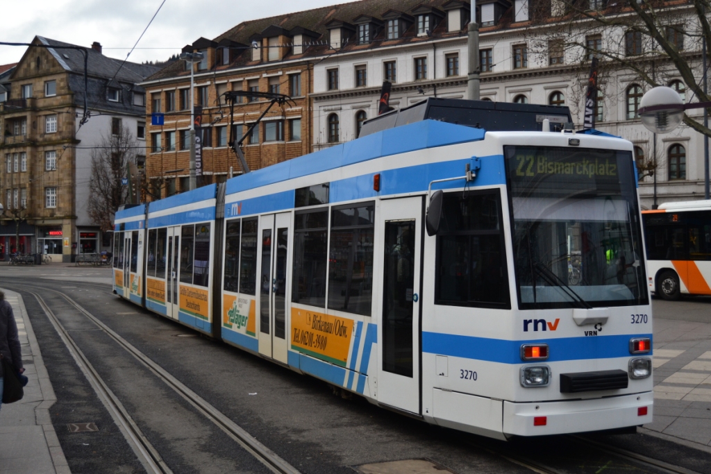 Rhein-Neckar, Duewag MGT6D Nr. 3270