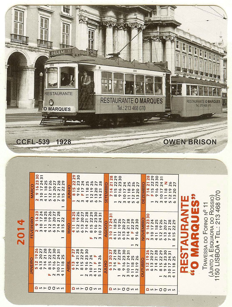 Lisbon, Carris 2-axle motorcar (Standard) nr. 539; Lisbon — Tram — Miscellaneous photos