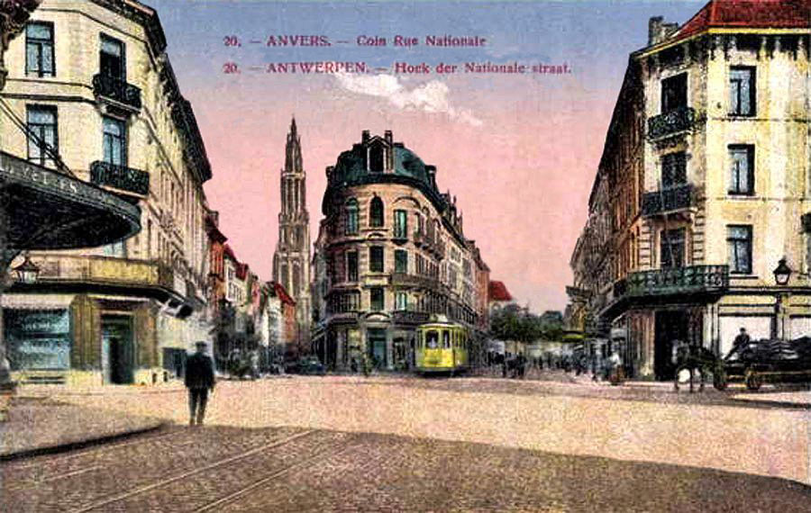 Антверпен — Старые фотографии (city trams Antwerpen)