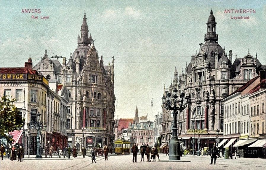 Антверпен — Старые фотографии (city trams Antwerpen)