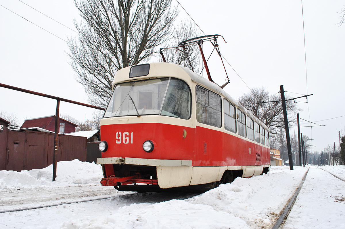 Donyeck, Tatra T3SU — 961; Donyeck — Tram line to Mushketovo station