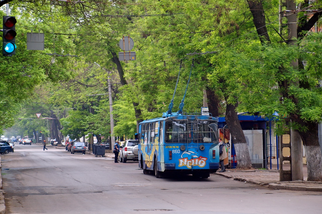 Одеса, ЗиУ-682Г [Г00] № 860; Одеса — Тролейбусні лінії