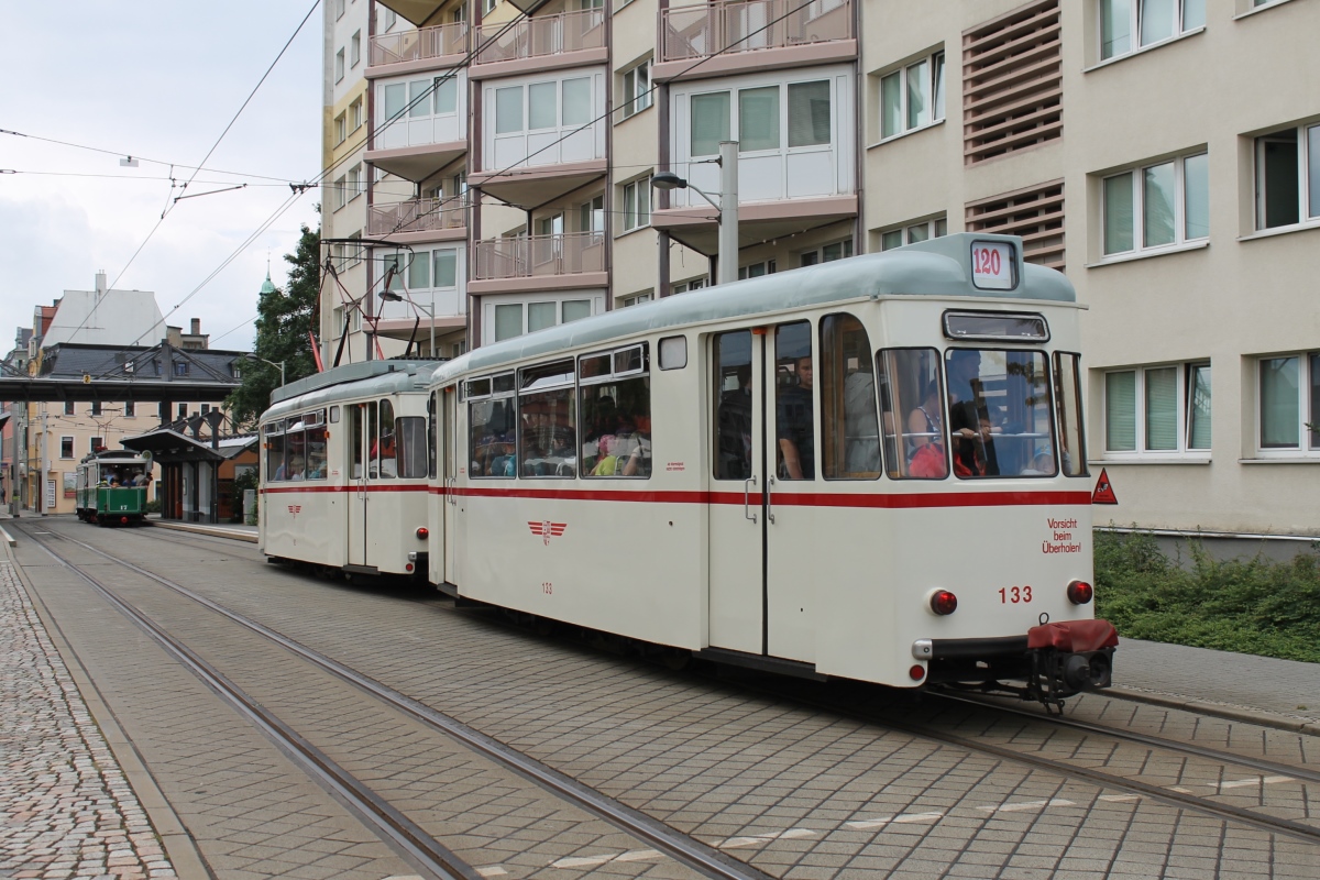Zwickau, Gotha B57 č. 133; Zwickau — Anniversary: 120 years of tramways in Zwickau (14.06.2014) • Jubiläum: 120 Jahre Straßenbahn Zwickau (14.06.2014)
