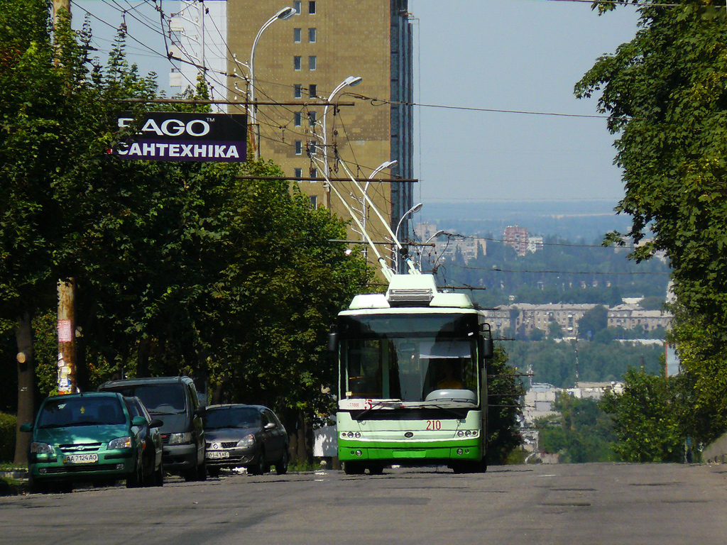 Дніпро, Богдан Т60111 № 210; Дніпро — Випробування тролейбуса Богдан Т601.11