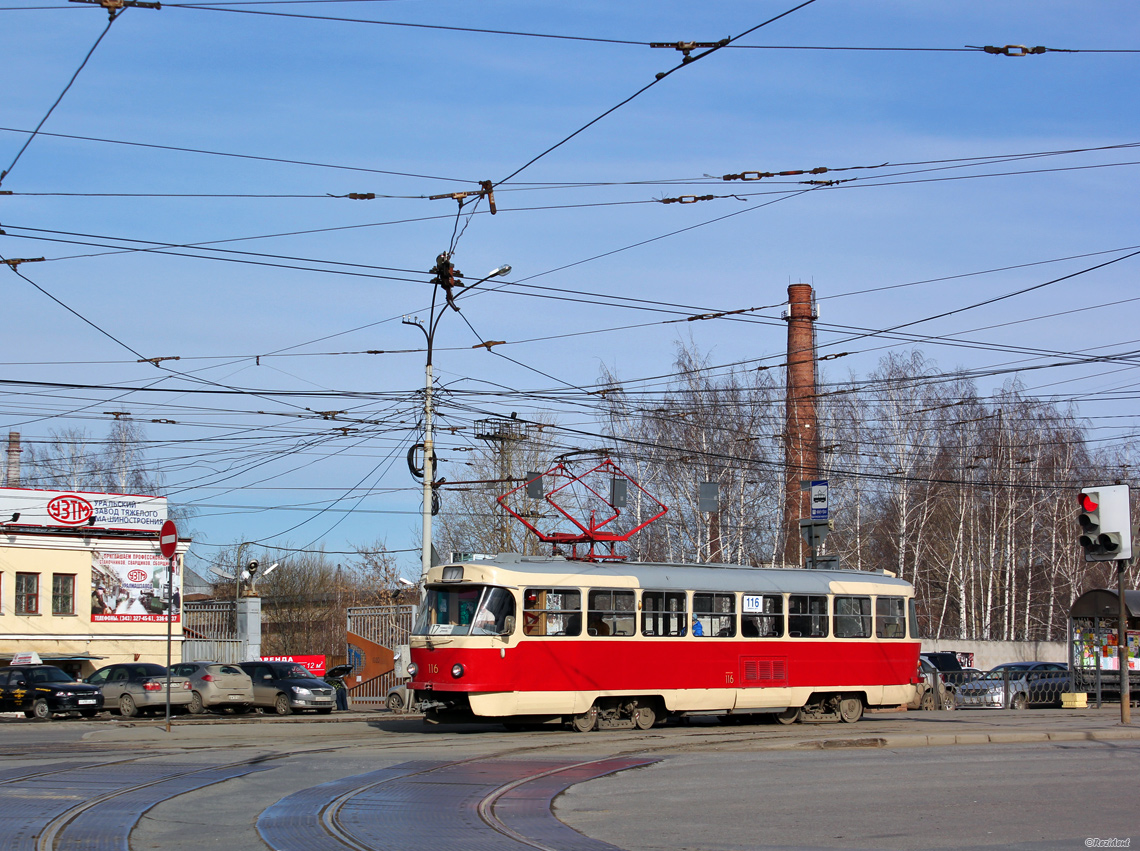 Jekaterinburg, Tatra T3SU (2-door) № 116