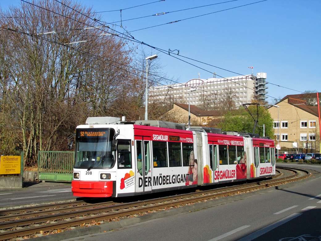 Mainz, Adtranz GT6M-ZR № 208