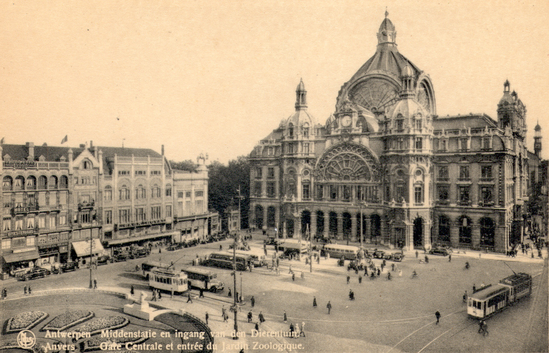 Антверпен — Старые фотографии (city trams Antwerpen)