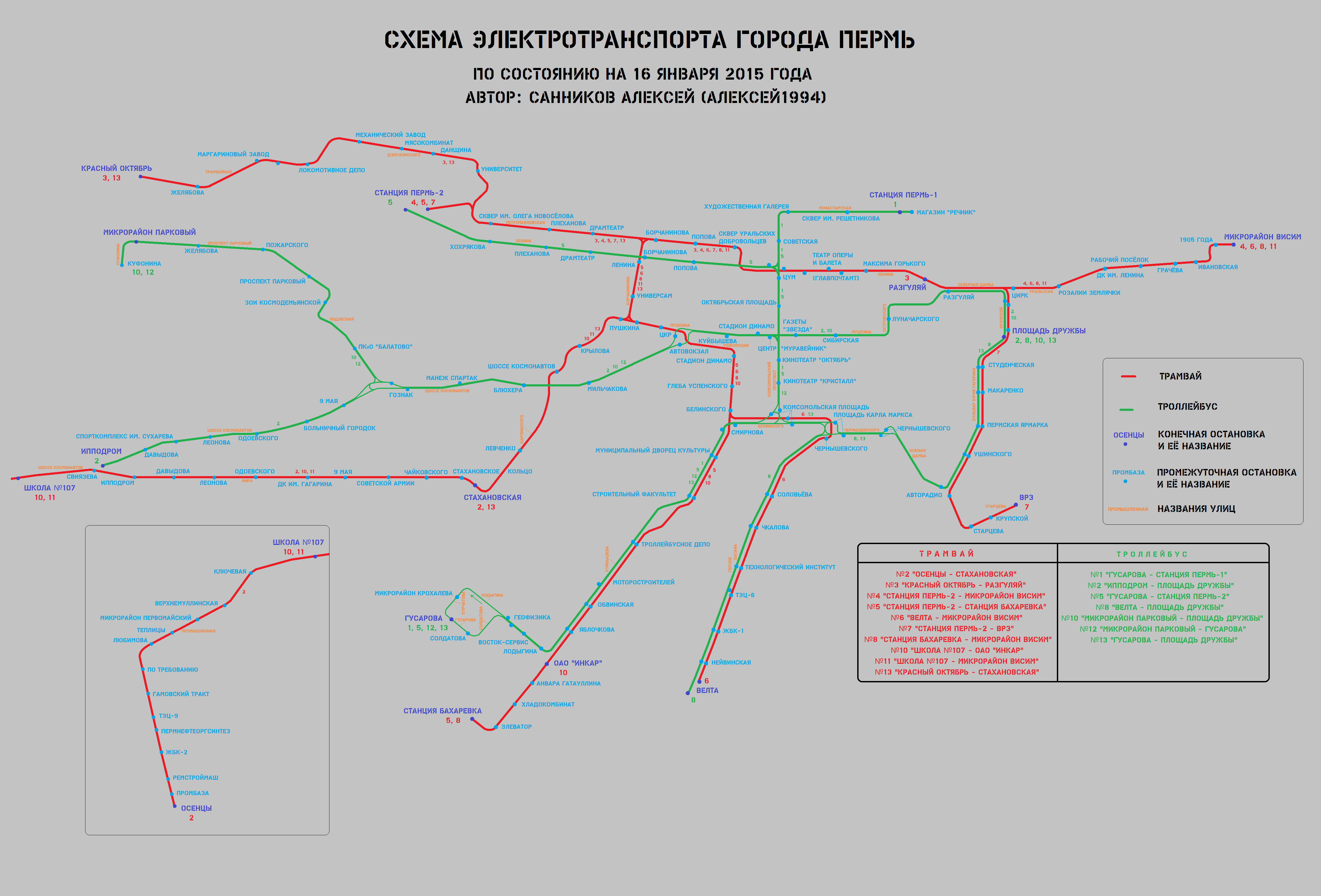 Пермь — Схемы