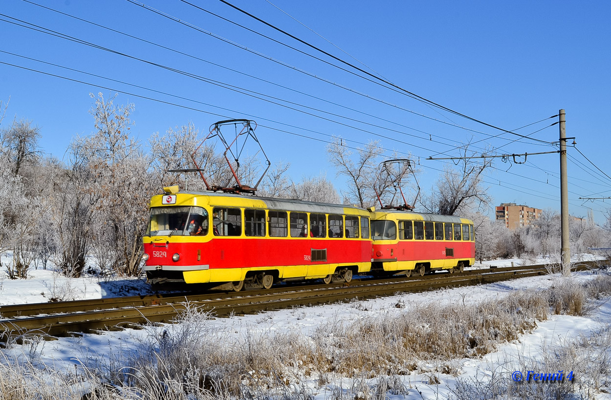 Volgograd, Tatra T3SU nr. 5824; Volgograd, Tatra T3SU nr. 5825