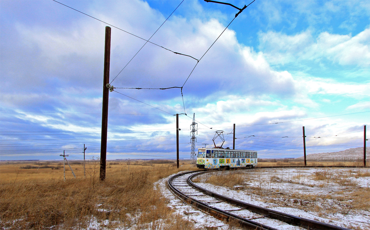 Ачинск, 71-605 (КТМ-5М3) № 62; Ачинск — Трамвайные линии и инфраструктура (Линия на ЗФА)