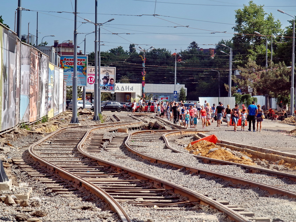 Odessa — 2015: Construction of a new Arkadiia tramway loop