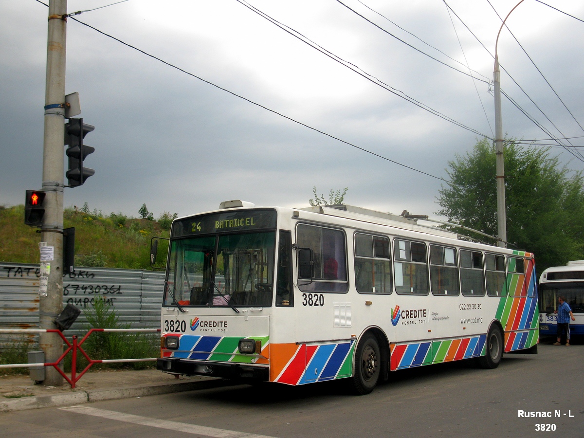 Кишинёв, Škoda 14TrDT/6M № 3820