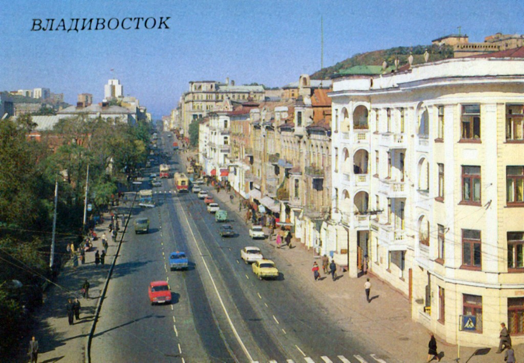Владивосток — Исторические фотографии — трамвай (1971-1990)