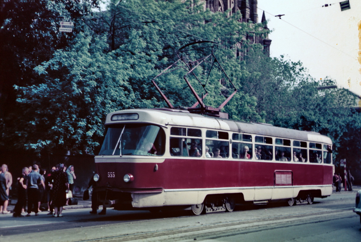 Samara, Tatra T3SU (2-door) № 555; Samara — Historical photos — Tramway and Trolleybus (1942-1991)