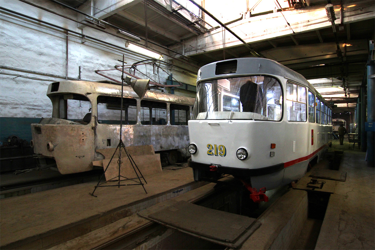 Tver, Tatra T3SU № 219; Tver, Tatra T3SU № 290; Tver — Overhaul of Tatra T3SU cars at tram depot no. 2