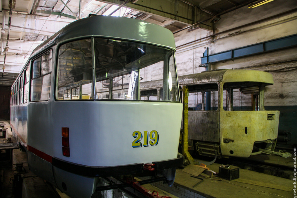 Tver, Tatra T3SU № 219; Tver, Tatra T3SU № 290; Tver — Overhaul of Tatra T3SU cars at tram depot no. 2