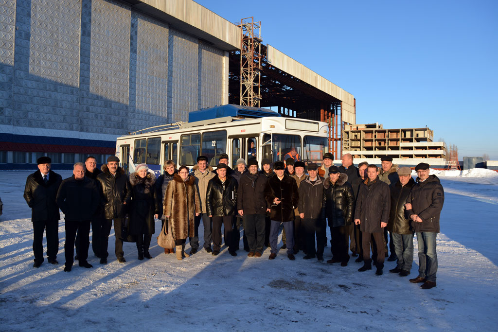 Ulyanovsk — Presentation and test of the modernized trolleybus MTrZ-6223