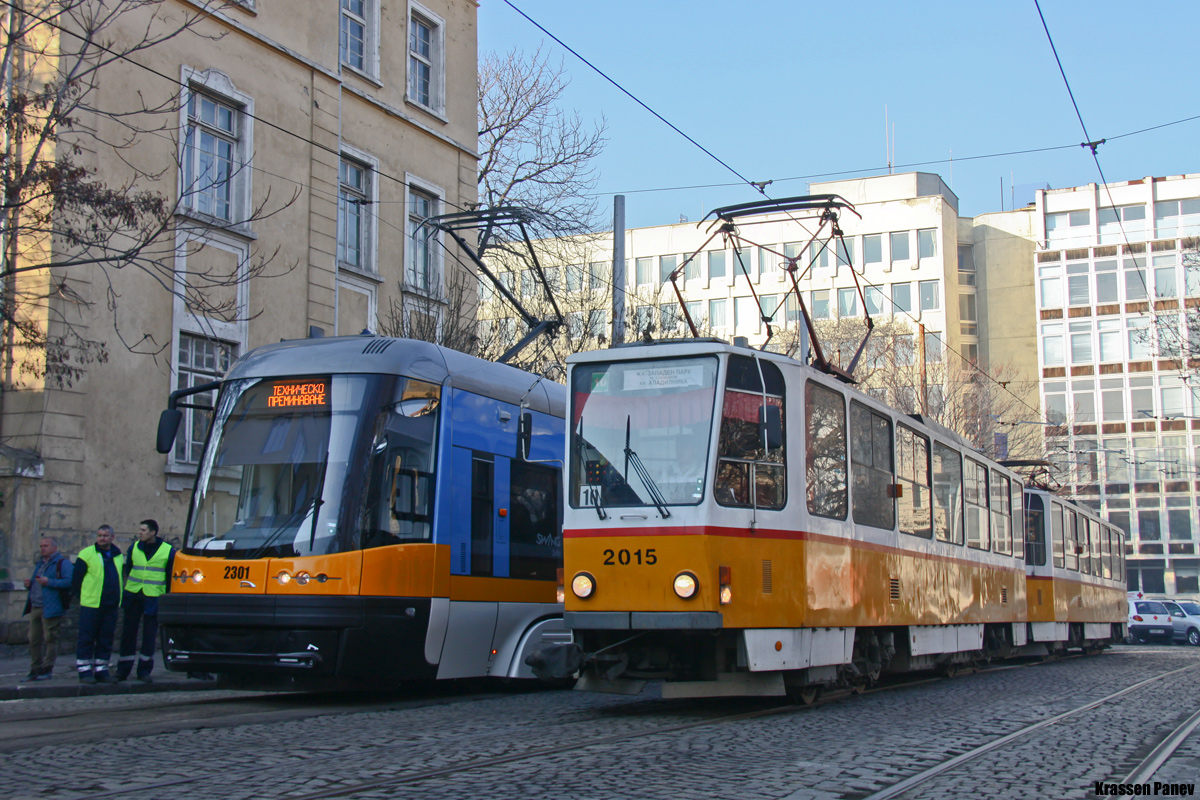 София, PESA Swing 122NaSF № 2301; София, Tatra T6A2B № 2015; София — Официално представяне на PESA 122NaSF — 13.01.2014