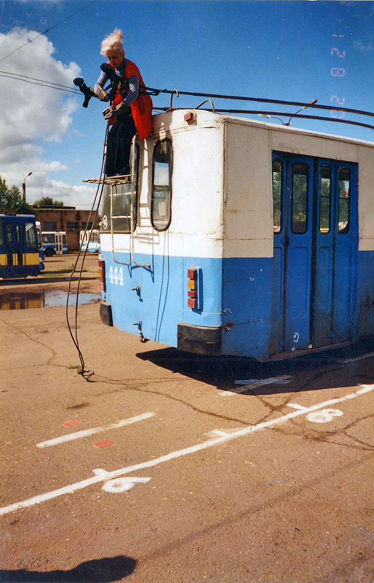 Orenburg, ZiU-682G [G00] № 444; Orenburg — Historical photos; Orenburg — Trolleybus depot  # 2; Orenburg — Конкурсы профессионального мастерства