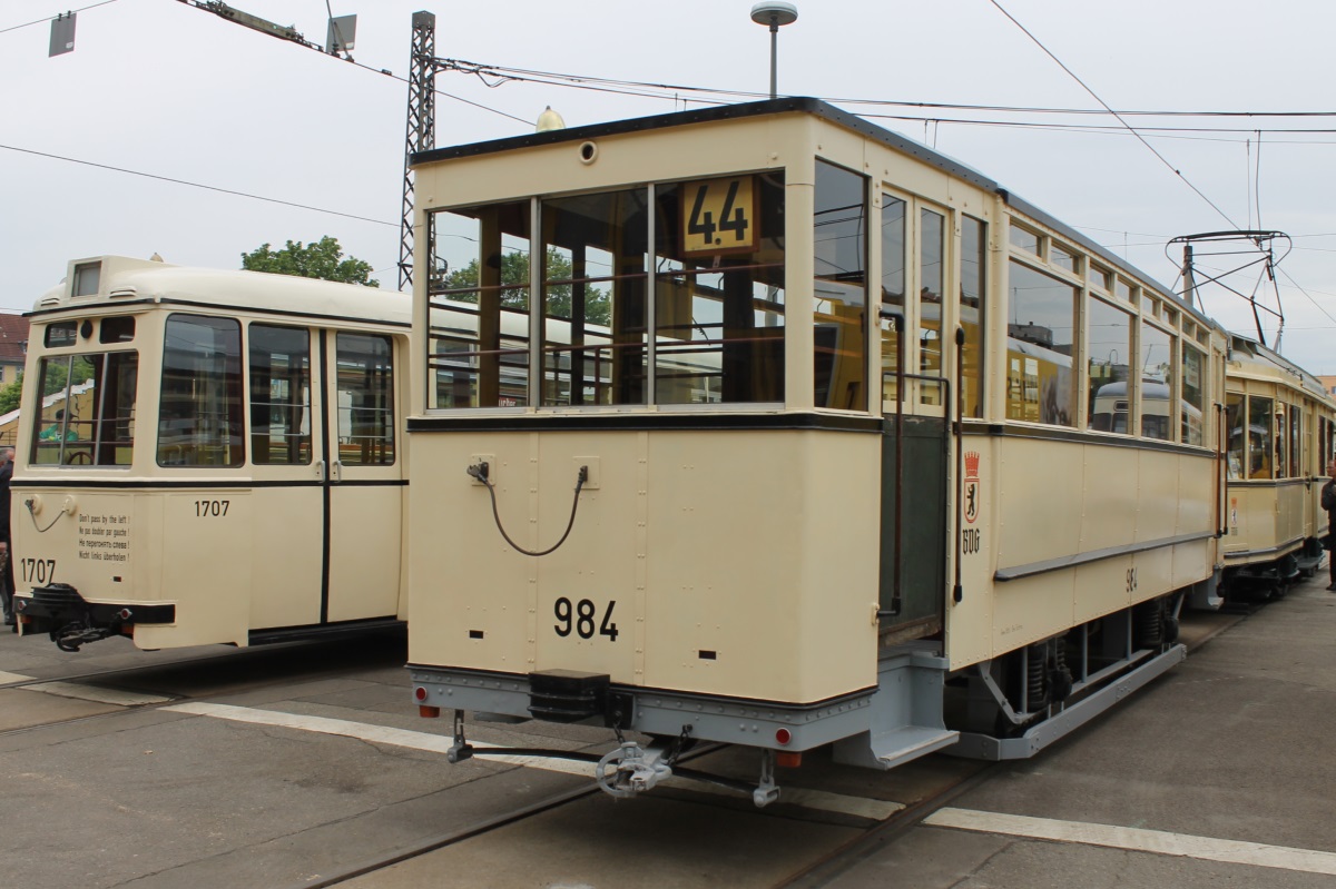 Berlin, Herbrand B 06/27 № 984; Berlin — Festivities for tram's 150th anniversary • Feierlichkeiten 150 Jahre Strassenbahn