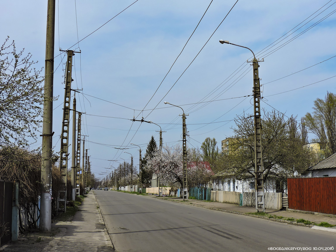 Krivij Rih — Tram and trolleybus lines and loops