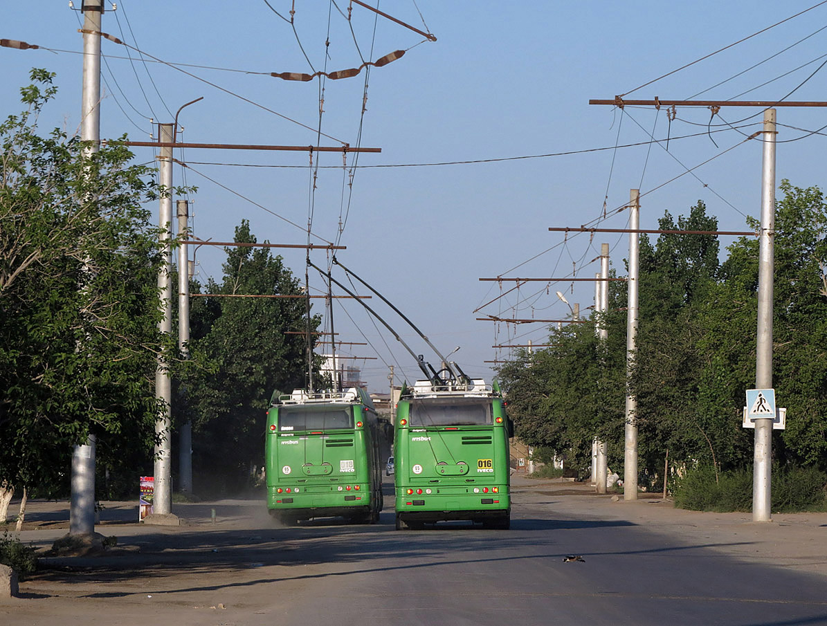 Ургенч — Движение троллейбуса по системе Obus-Gegenverkehr