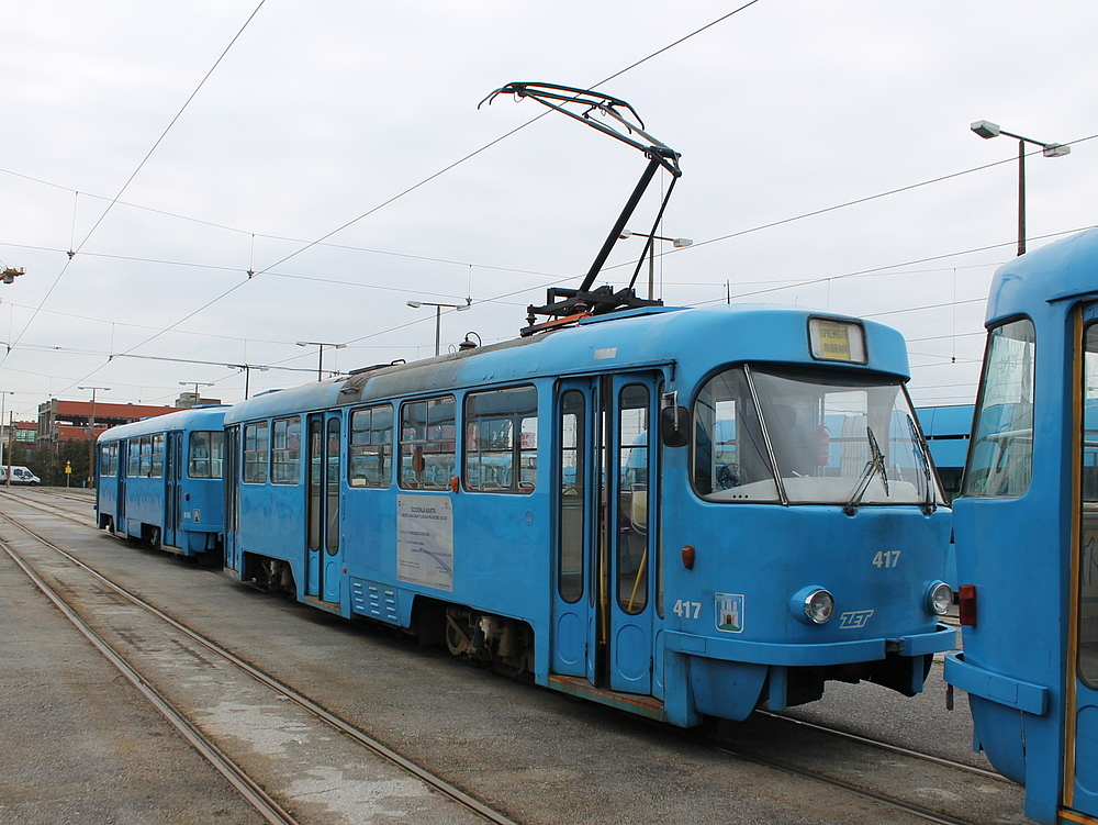 Zagreb, Tatra T4YU # 417