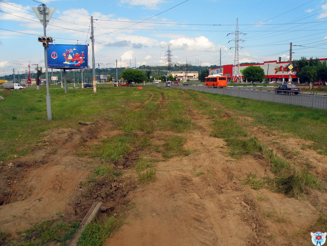 Nizhny Novgorod — Transportation of tramway circle to Comsomolsky Square