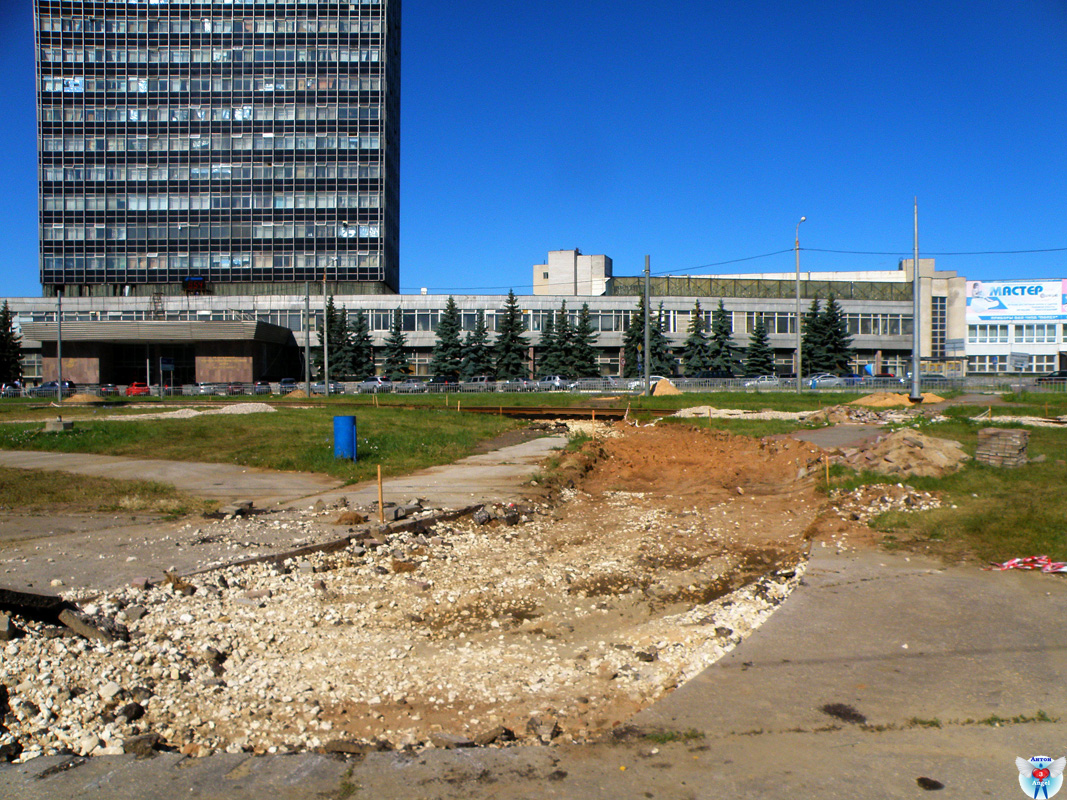 Nizhny Novgorod — Transportation of tramway circle to Comsomolsky Square