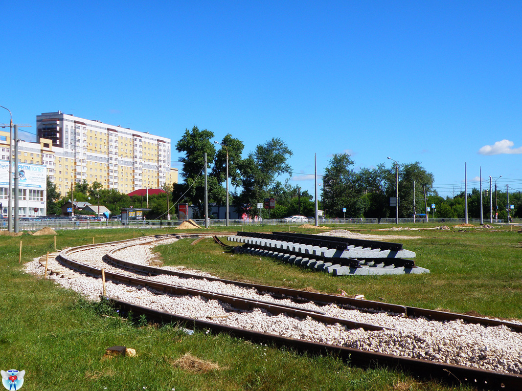 Nizhny Novgorod — Transportation of tramway circle to Comsomolsky Square