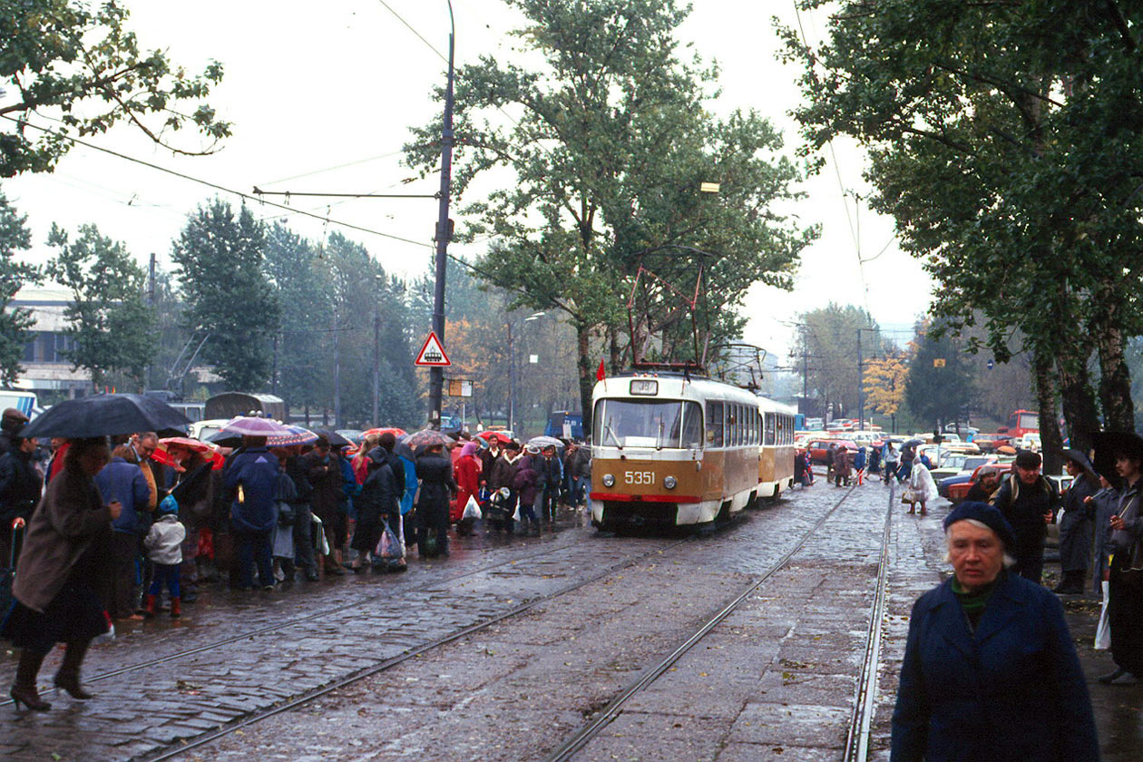 Москва, Tatra T3SU № 5351; Москва — Исторические фотографии — Трамвай и Троллейбус (1946-1991)