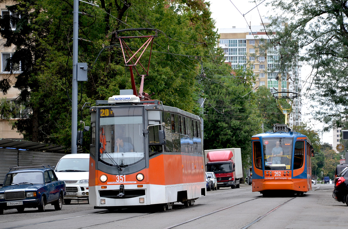 Krasnodar, 71-605ТН (КТМ-5М3Р8) Nr 351; Krasnodar, 71-623-02 Nr 262