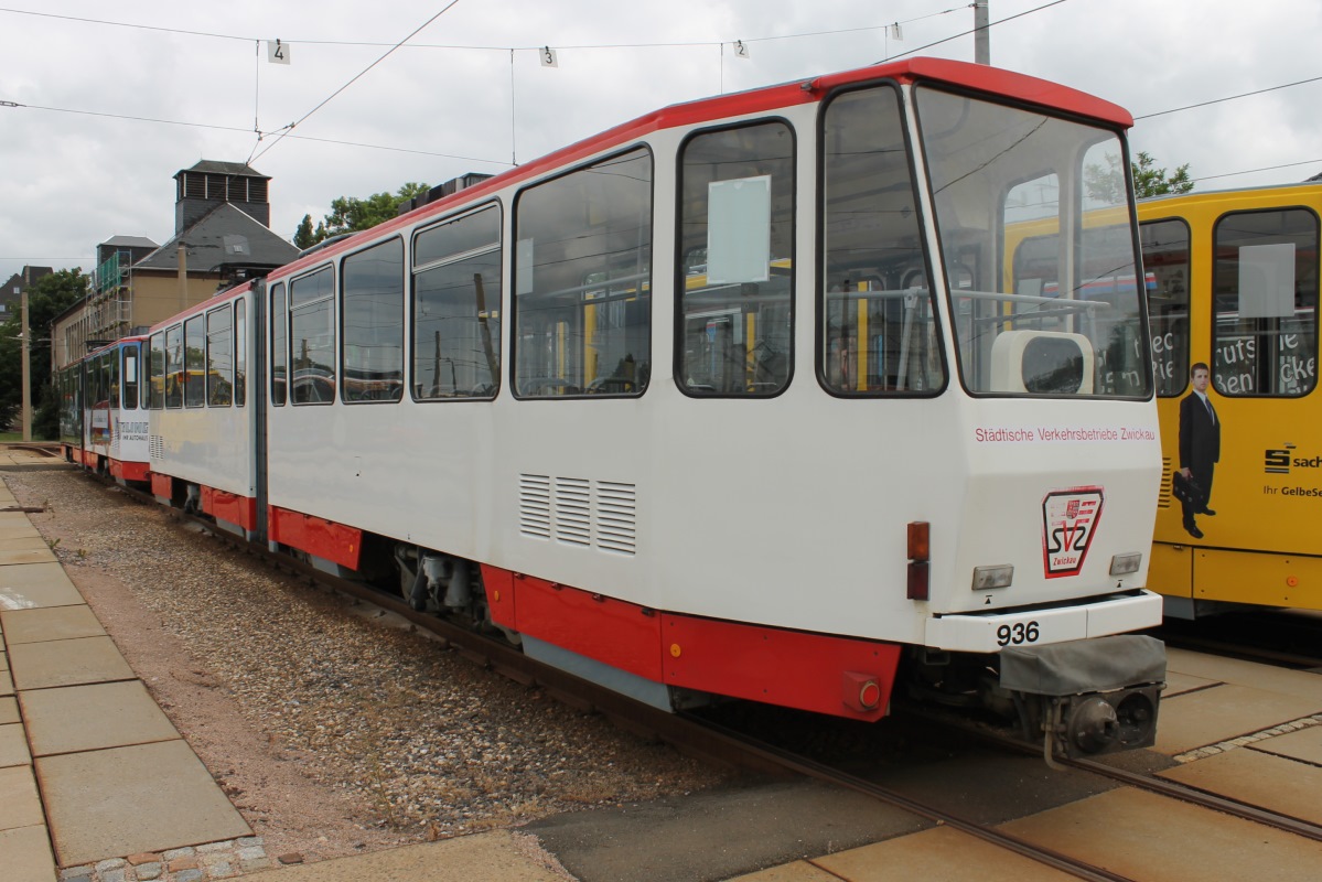 Zuickau, Tatra KT4DMC N°. 936; Zuickau — Anniversary: 120 years of tramways in Zwickau (14.06.2014) • Jubiläum: 120 Jahre Straßenbahn Zwickau (14.06.2014)