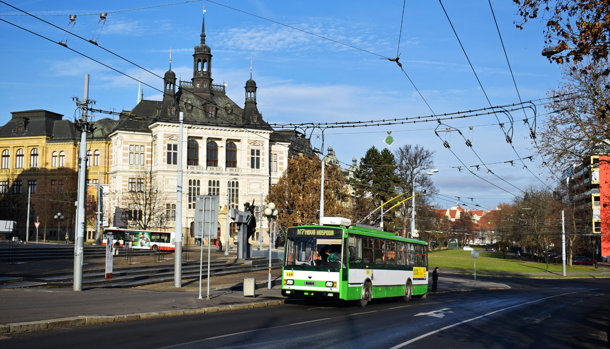Plzeň, Škoda 14TrM č. 446; Plzeň — (Rozlučková) fotojízda s trolejbusy 14TrM 444 a 446 / (Farewell) trip with 444 and 446 14TrM tolleybuses
