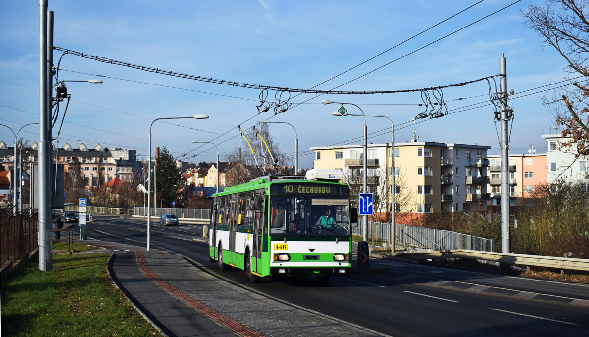 Plzeň, Škoda 14TrM č. 446; Plzeň — (Rozlučková) fotojízda s trolejbusy 14TrM 444 a 446 / (Farewell) trip with 444 and 446 14TrM tolleybuses